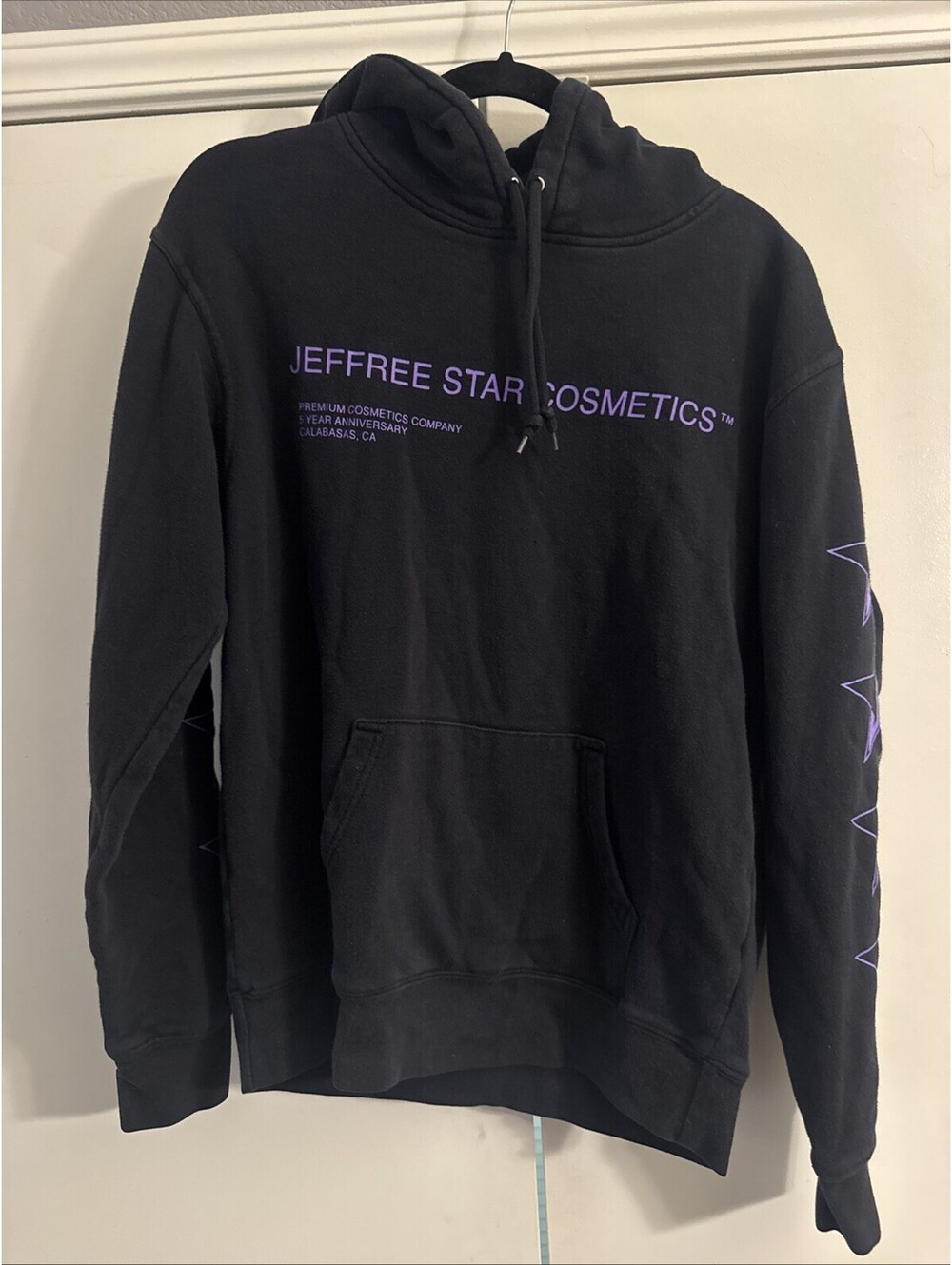 Jeffree Star Cosmetics Black Hoodie Size M Medium 5 Year Anniversary Iconic
